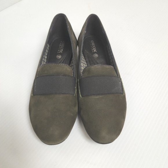 Geox Women's Sage Green Suede Flats Size 7 - Picture 8 of 8